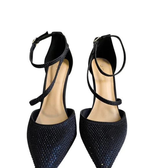Le Chateau Collections Black Rhinestone Heels - Picture 3 of 6